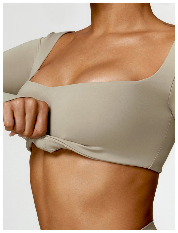 SheRoar Women's Long Sleeve Fitted Yoga & Running Performance Top