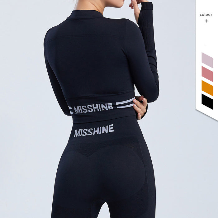 SheRoar Women's Nylon Stretch Zip-Up Long-Sleeve Yoga Jacket