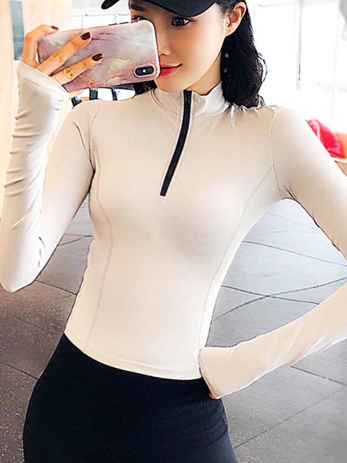SheRoar Women's Quick-Dry Fitted Long-Sleeve Fitness Top