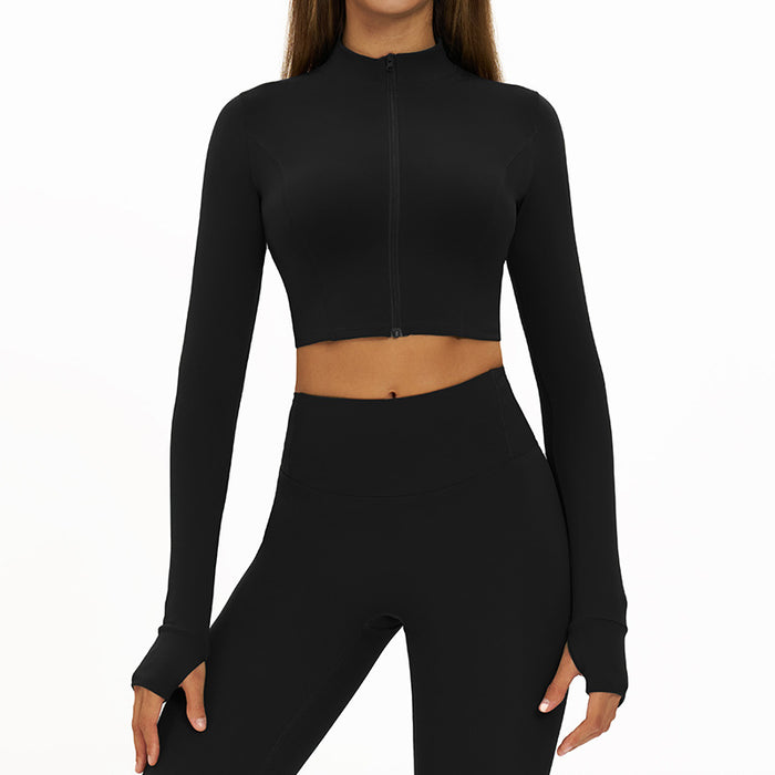 SheRoar Women's Slim-Fit Quick-Dry Long-Sleeve Fitness Jacket
