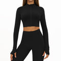 SheRoar Women's Slim-Fit Quick-Dry Long-Sleeve Fitness Jacket