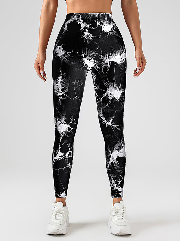 SheRoar Women's Tie-Dye Butt-Lifting High-Stretch Yoga Leggings