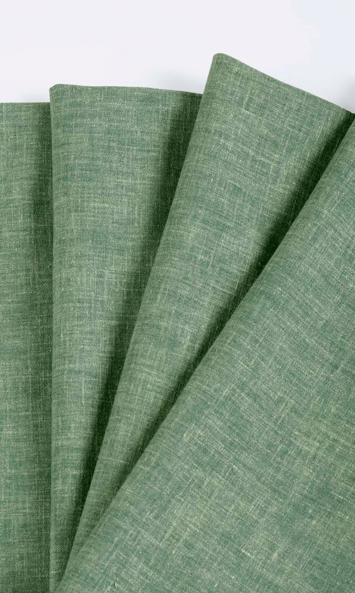 Poly-Cotton Blend Curtain Panels for Living, Bedroom, Kitchen, Bathroom (Jade)