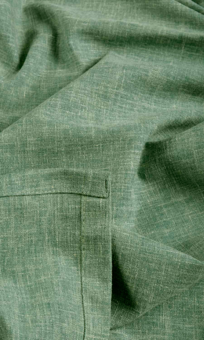 Poly-Cotton Blend Any Size Style Curtains (Jade)