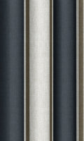 Geometric Curtains (Navy Blue/ Brown)