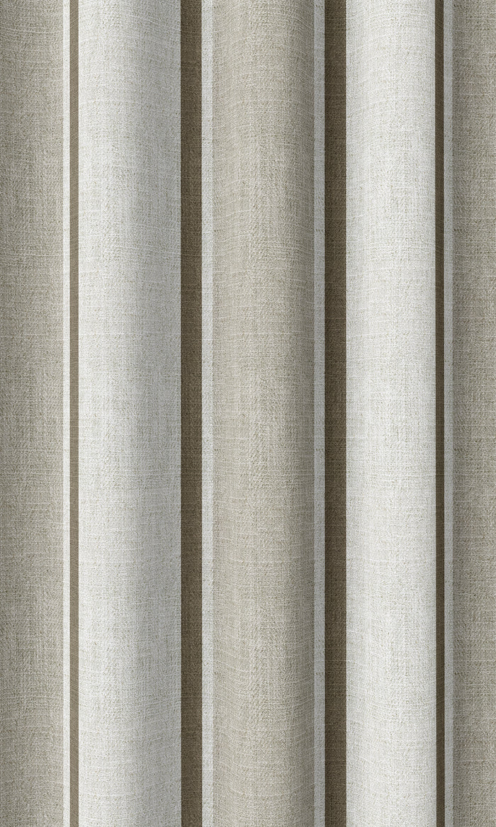 Modern Striped Print Home Décor Fabric By the Metre (Beige/ Brown)