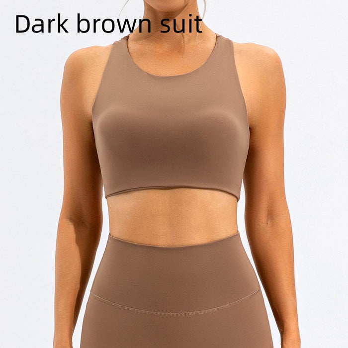Dark Brown Bra Set / L