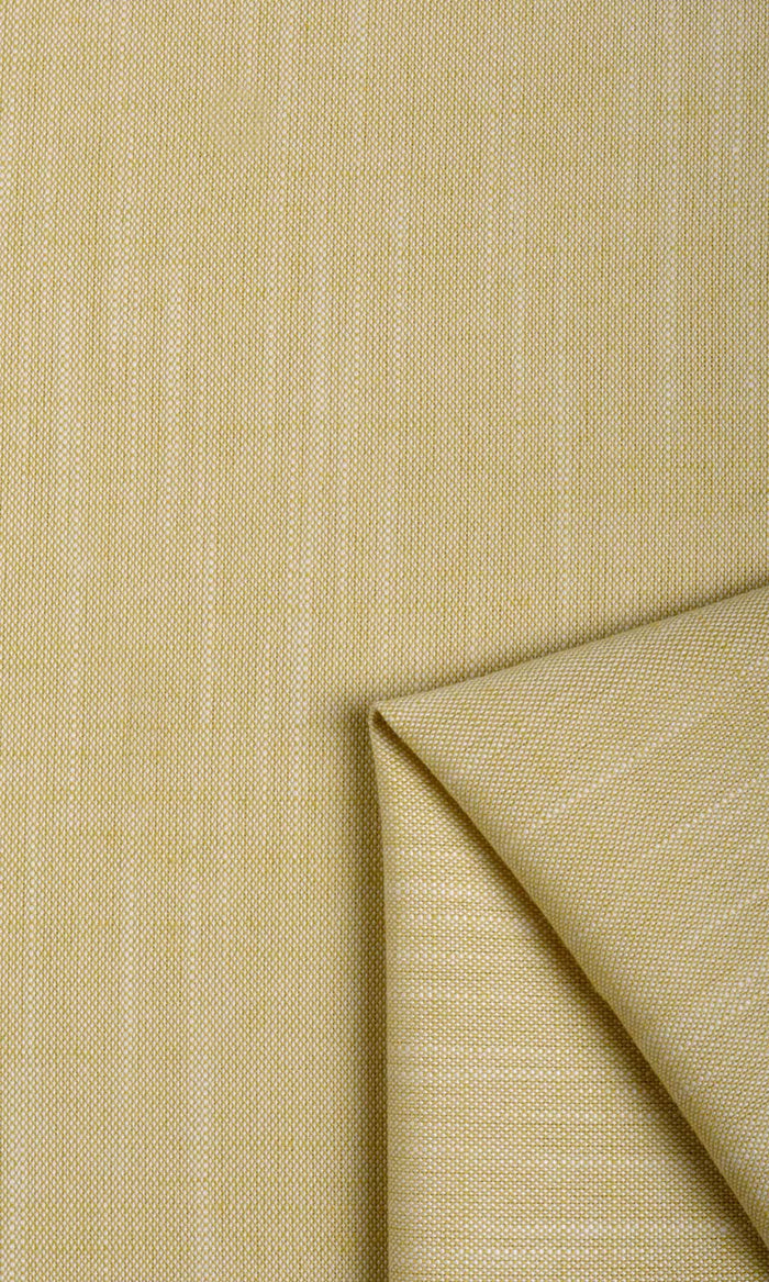 Plain Linen Texture Pinch Pleat, Rod Pocket, Eyelet Curtains (Yellow)