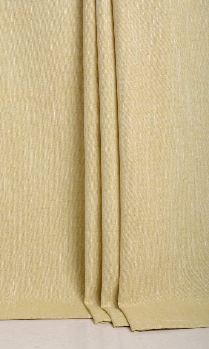 Plain Linen Texture Curtains / Drapes / Window Drapery Panels (Yellow)