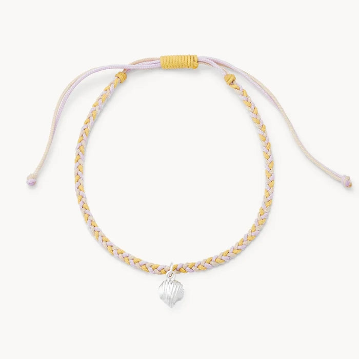 shoreline anklet braided on white background