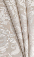 Self Patterned Drapes (Pale Beige/ Cream)
