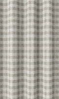 Check Patterned Curtain Panels (Grey/ White)
