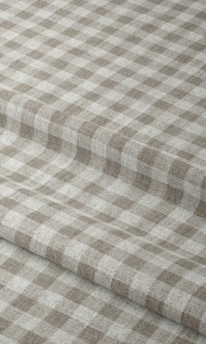 Check Patterned Curtain Panels for Living, Bedroom, Kitchen, Bathroom (Grey/ White)
