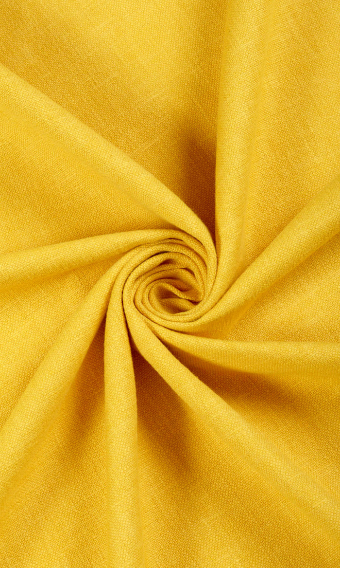 Linen Blend Curtains (Yellow)