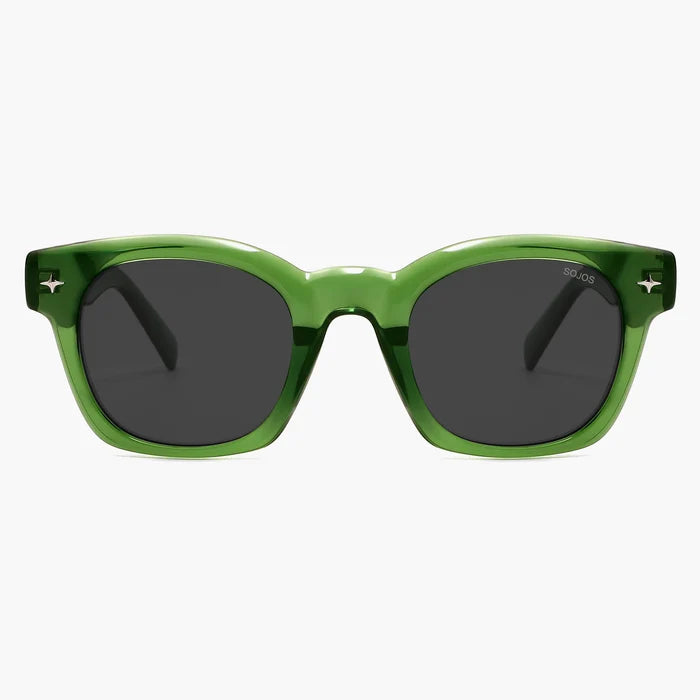Green Frame Grey Lens