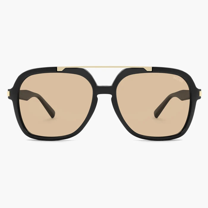 Black Frame Light Brown Lens (Low-Polarized)