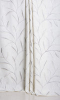 Floral Embroidery Home Décor Fabric By the Metre (White/ Cream)