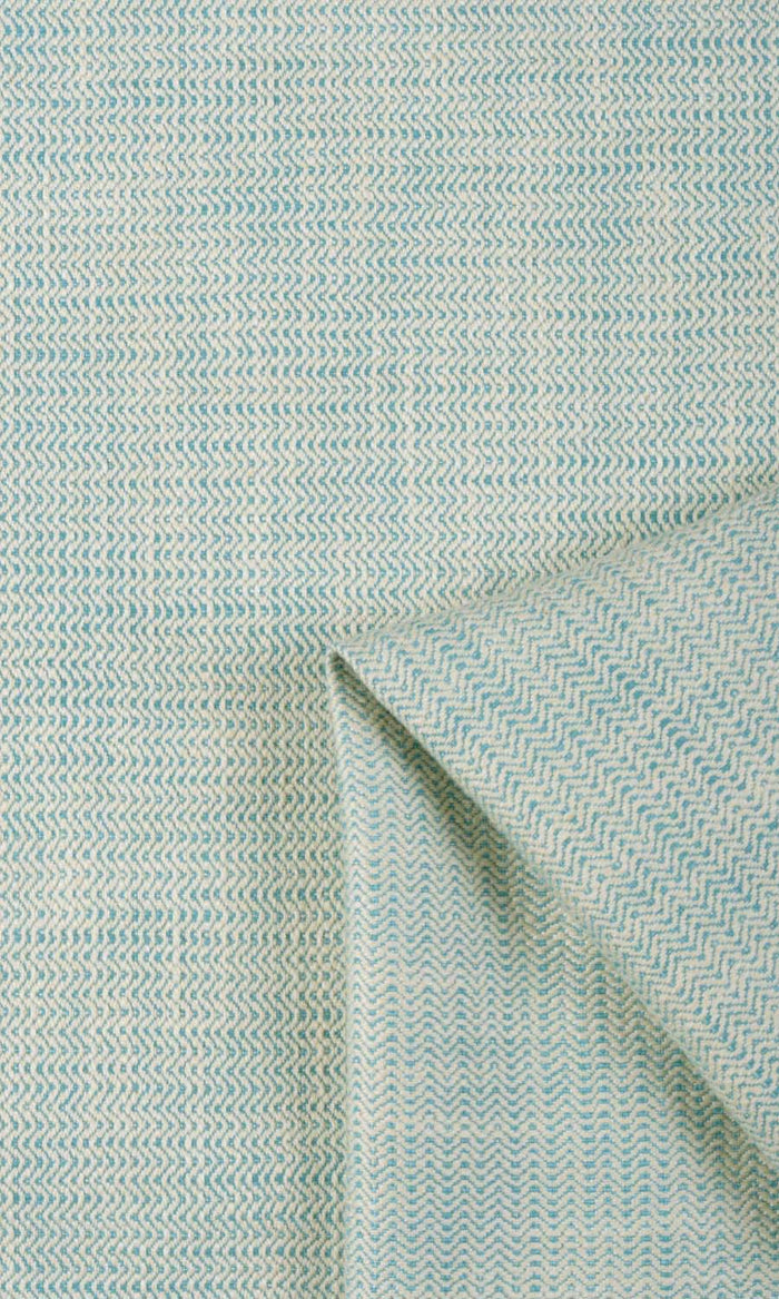 Textured Cotton Window Treatments Fabric By the Metre (Pastel Blue)