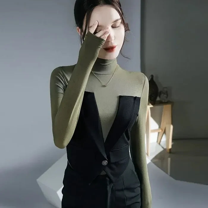 Slim Fit Turtleneck Long Sleeve Tee | Women's Everyday Essential