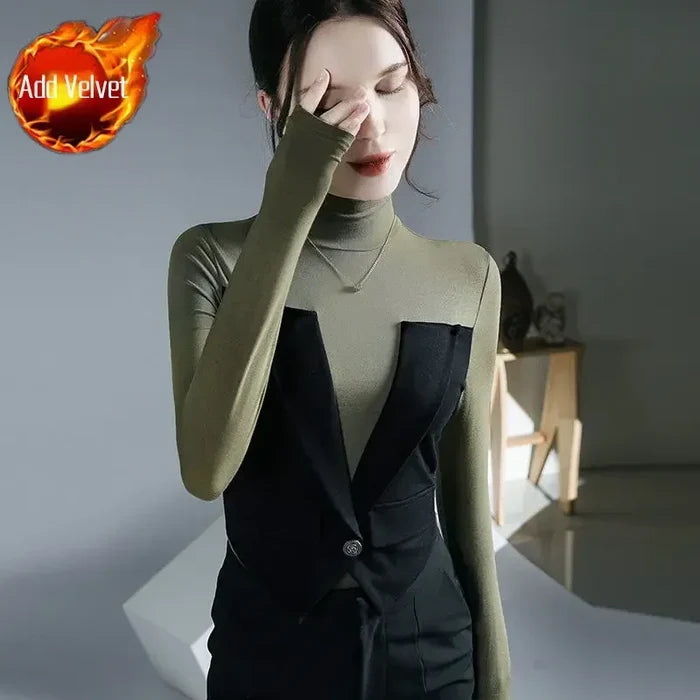 Slim Fit Turtleneck Long Sleeve Tee | Women's Everyday Essential