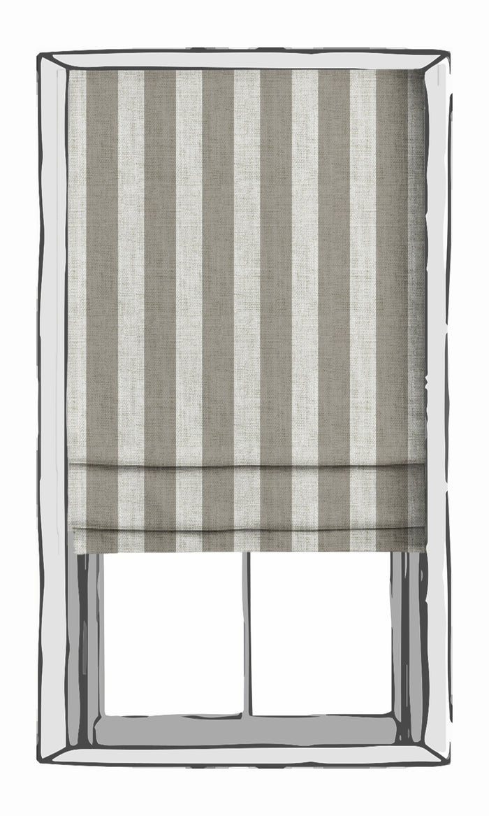 Modern Striped Print Curtains (Grey/ White) Extra Long Short Wide