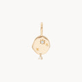 Small Air Element Charm in 10k yellow gold