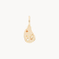 Small Fire Element Charm in 10k yellow gold charm