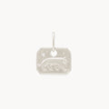 small lioness charm -  sterling silver