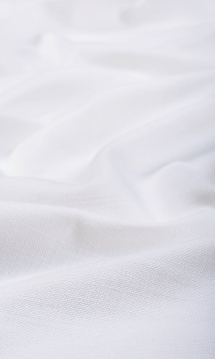 Solid Textured Curtain Panels for Living, Bedroom, Kitchen, Bathroom (White)