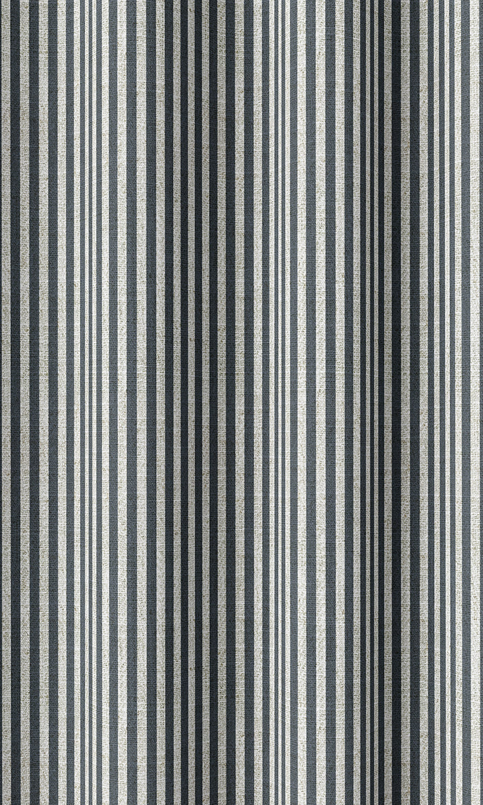 Striped Curtains (Slate Grey)