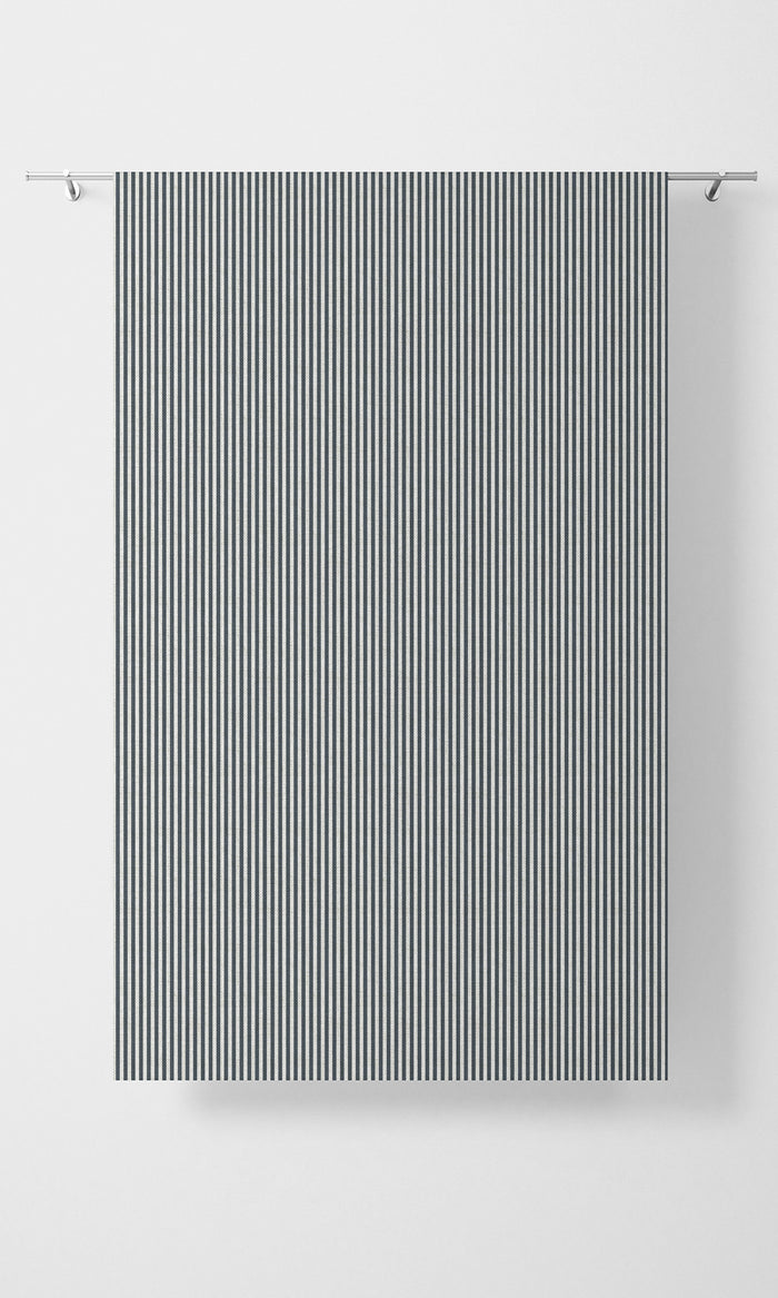 Striped Curtains (Slate Grey) Extra Long Short Wide