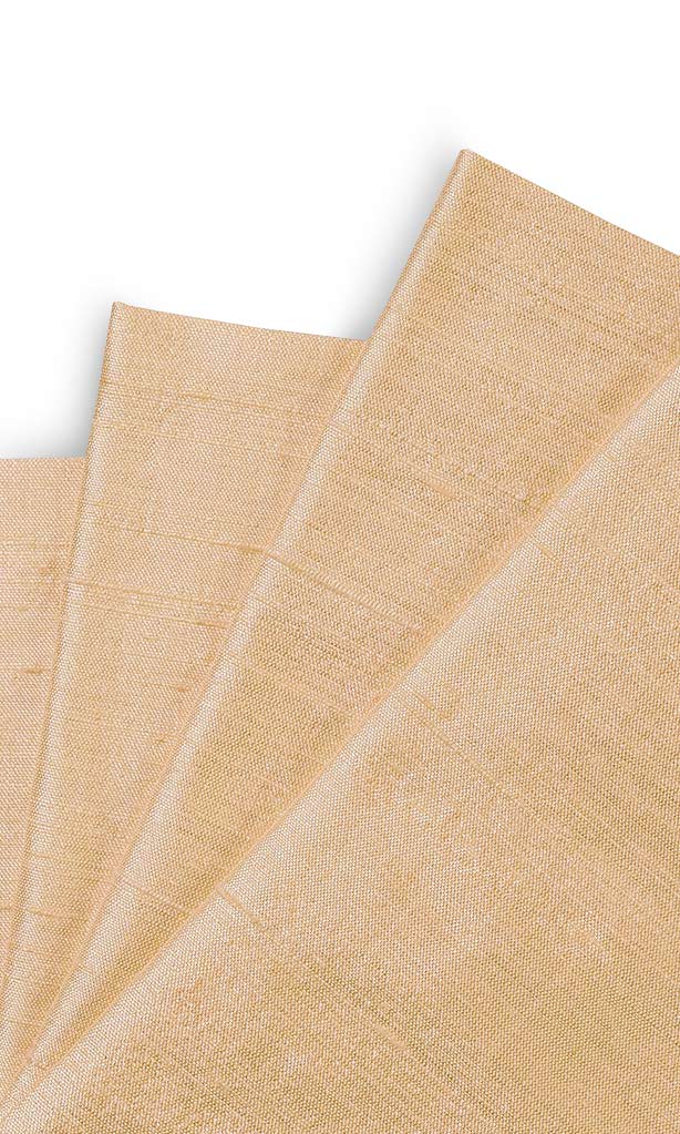 Dupioni Silk Curtains for Living, Bedroom, Kitchen, Bathroom (Golden Beige)
