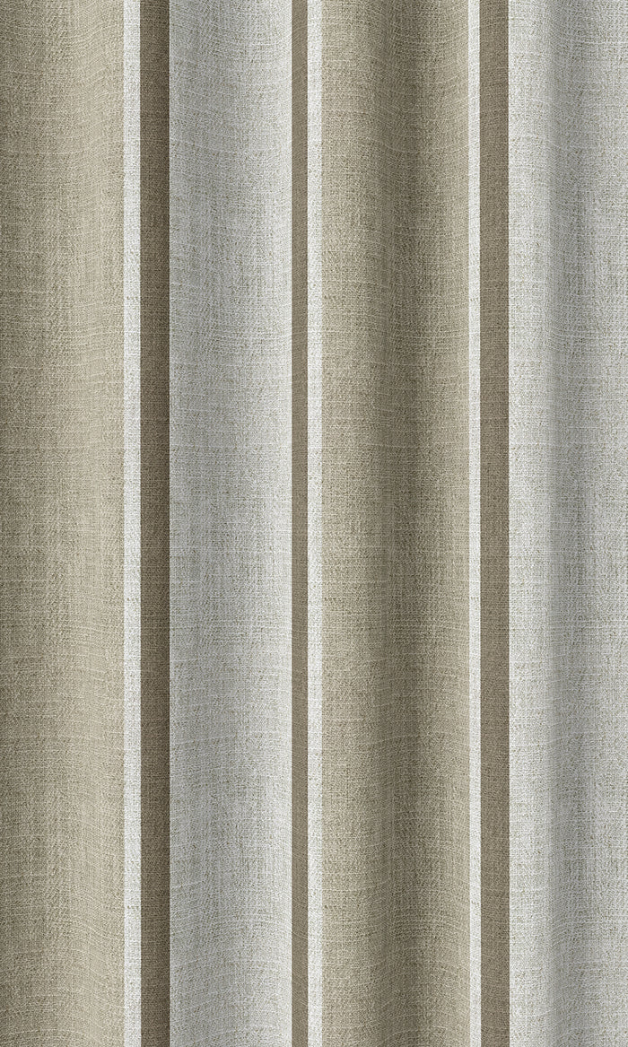 Modern Striped Home Décor Fabric By the Metre (Beige/ White)