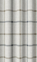 Check Patterned Drapes (Oatmeal White)