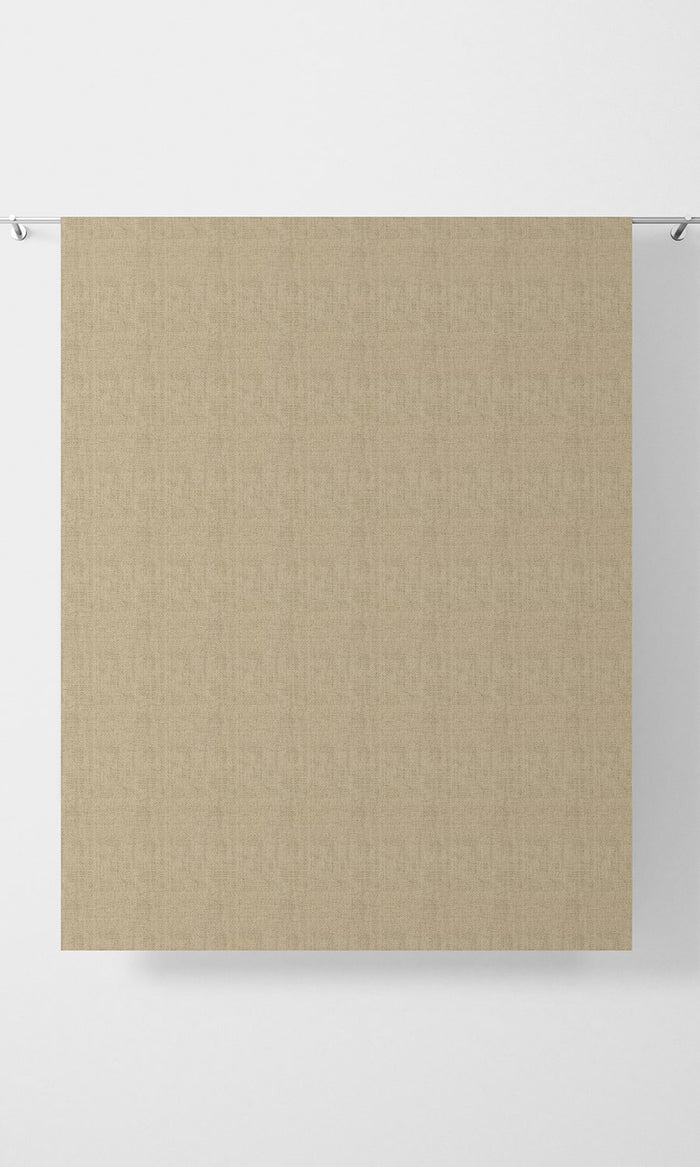 Herringbone Textured Fabric Material By the Metre (Beige)