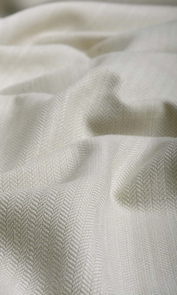Herringbone Textured Drapery for Living, Bedroom, Kitchen, Bathroom (Pale Grey)