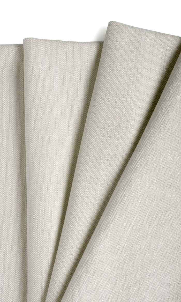 Herringbone Textured Home Textile Fabric Material By the Metre (Pale Grey)