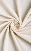 Poly-Cotton Curtains (Cream/ White)