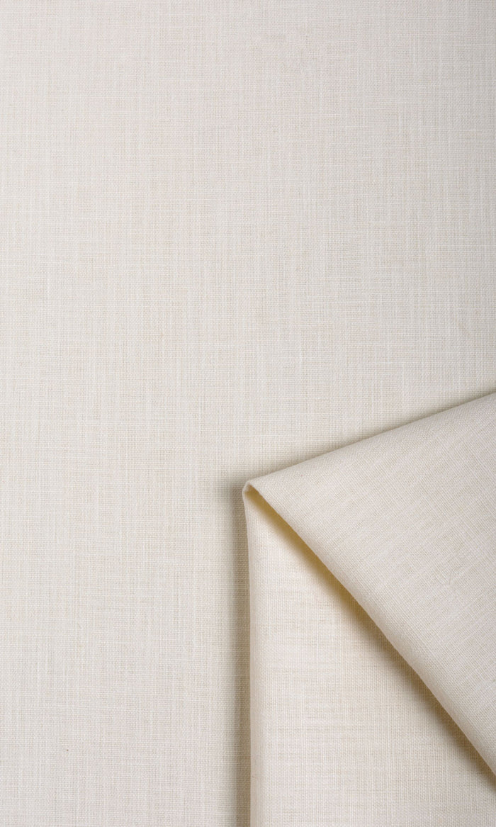 Poly-Cotton Pinch Pleat, Rod Pocket, Eyelet Curtains (Cream/ White)