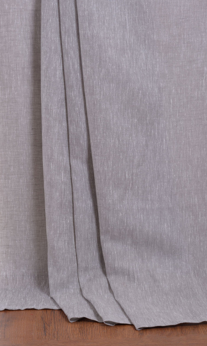 Sheer Curtains / Drapes / Window Drapery Panels (Black/ Grey)