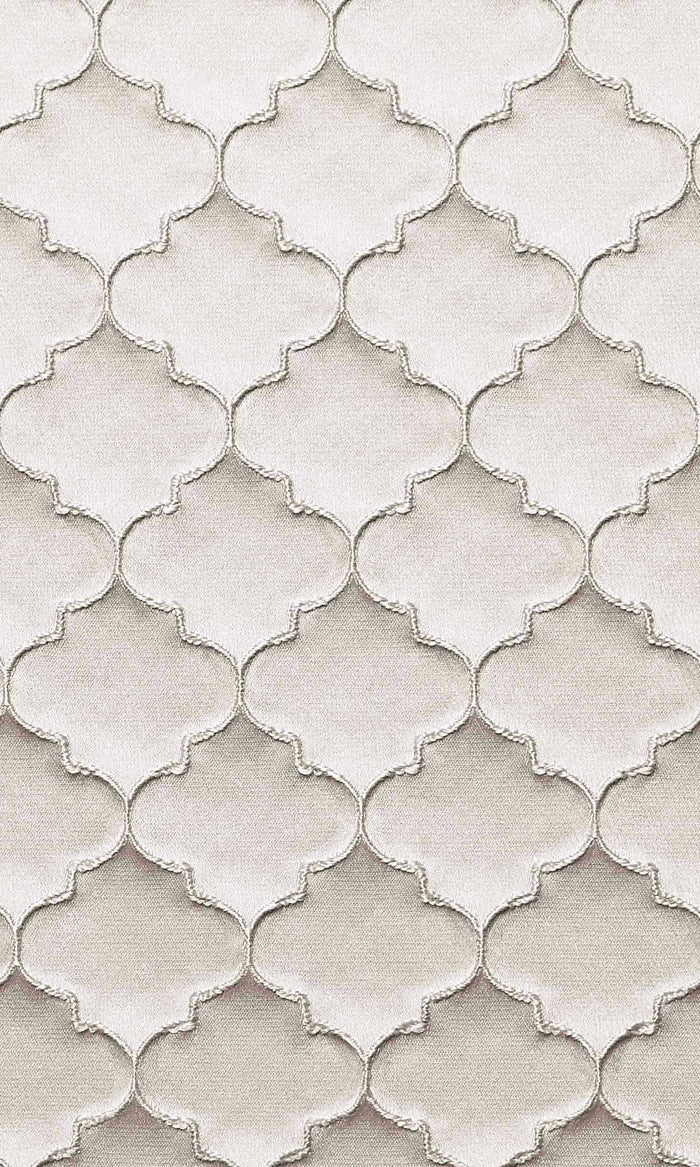 Silk Blend Pinch Pleat, Rod Pocket, Eyelet Curtains (Seashell Ivory)