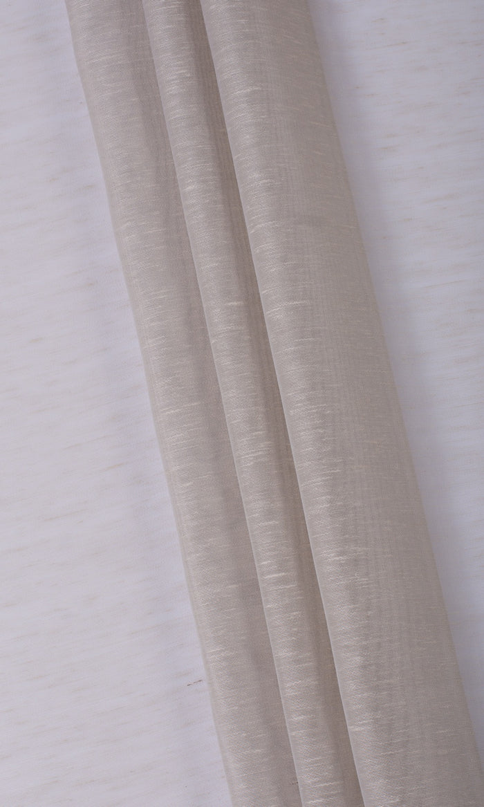 Plain Sheer Home Textile Fabric Material By the Metre (Taupe Grey)