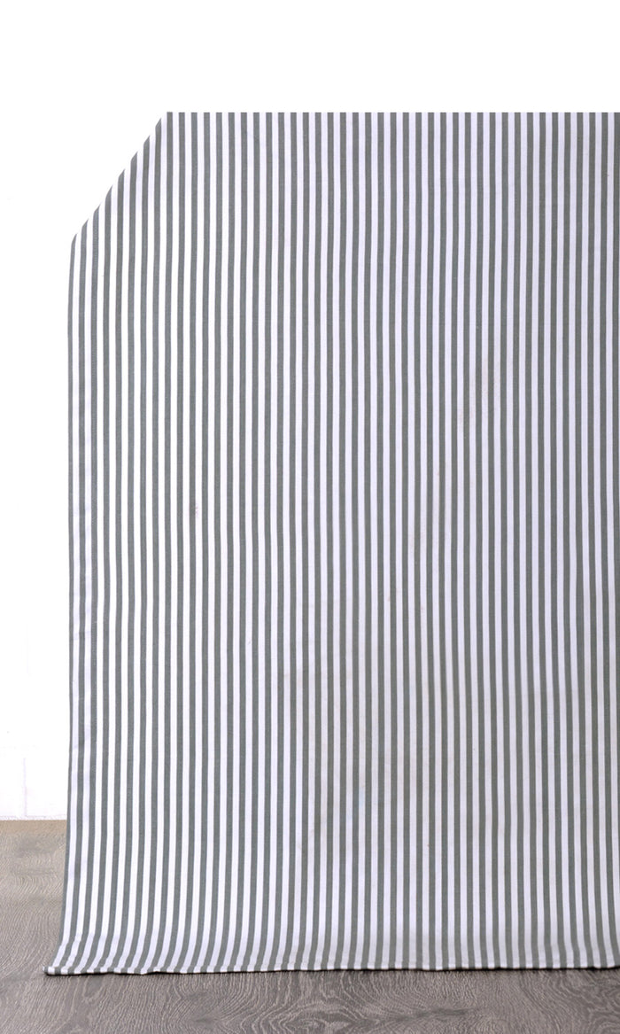 Cotton Home Décor Fabric By the Metre (White/ Grey)