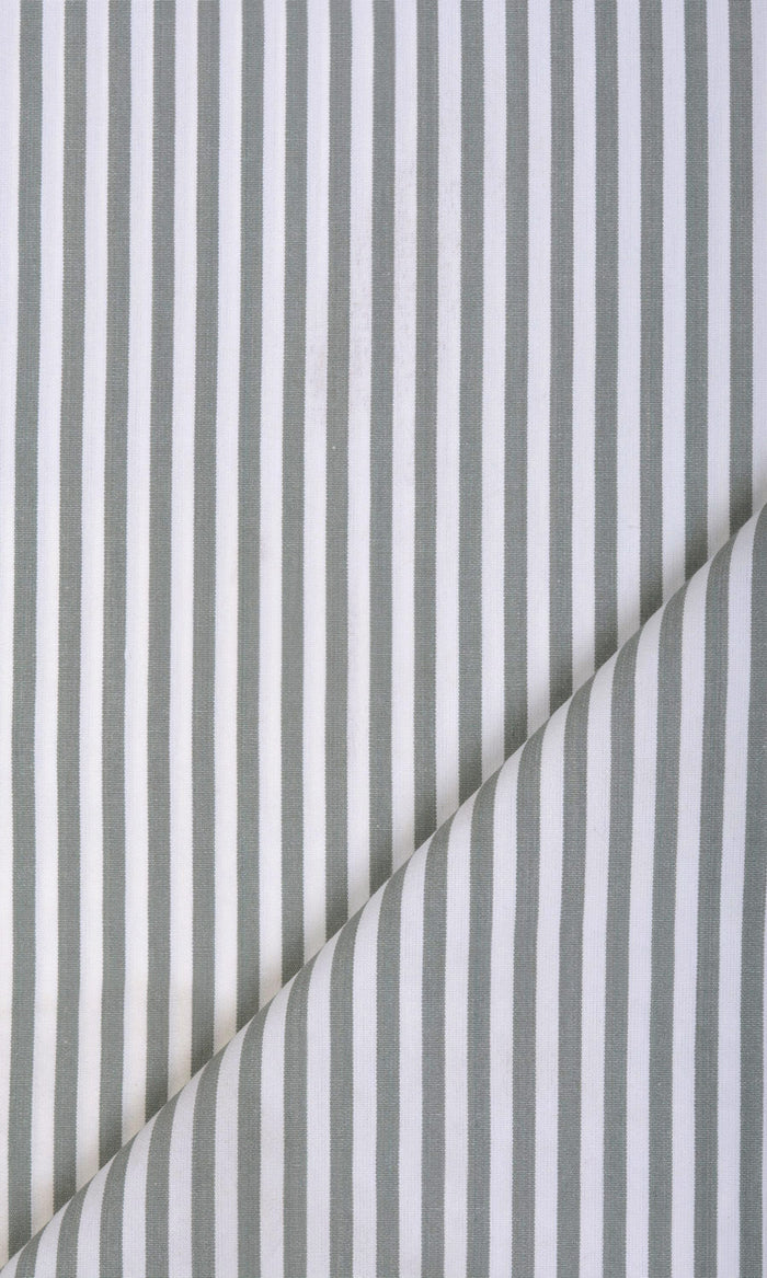Cotton Home Textile Fabric Material By the Metre (White/ Grey)