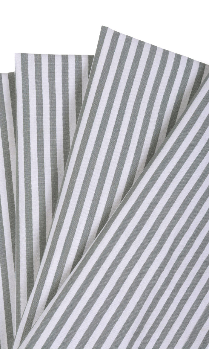 Cotton Fabric Material By the Metre (White/ Grey)