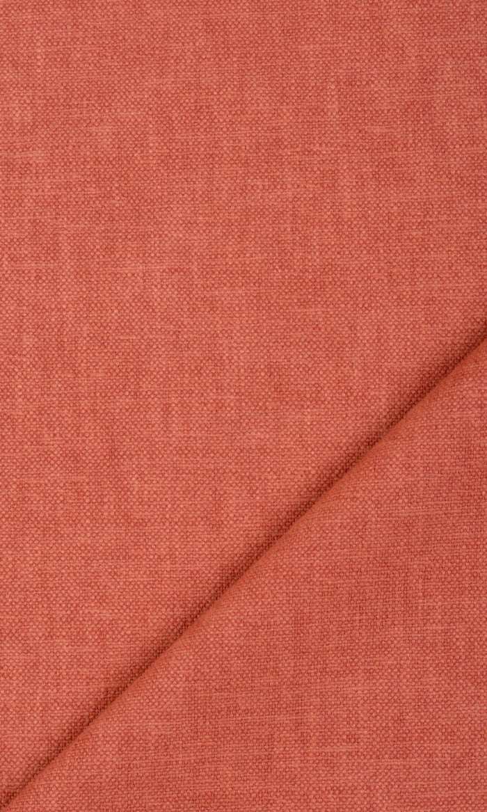 Linen-Blend Fabric By the Metre for Curtains & Drapes (Orange)