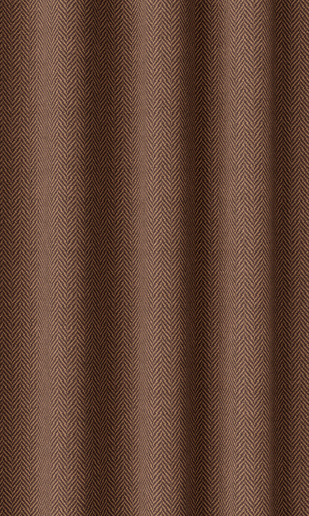 Herringbone Textured Home Décor Fabric By the Metre (Deep Orange)