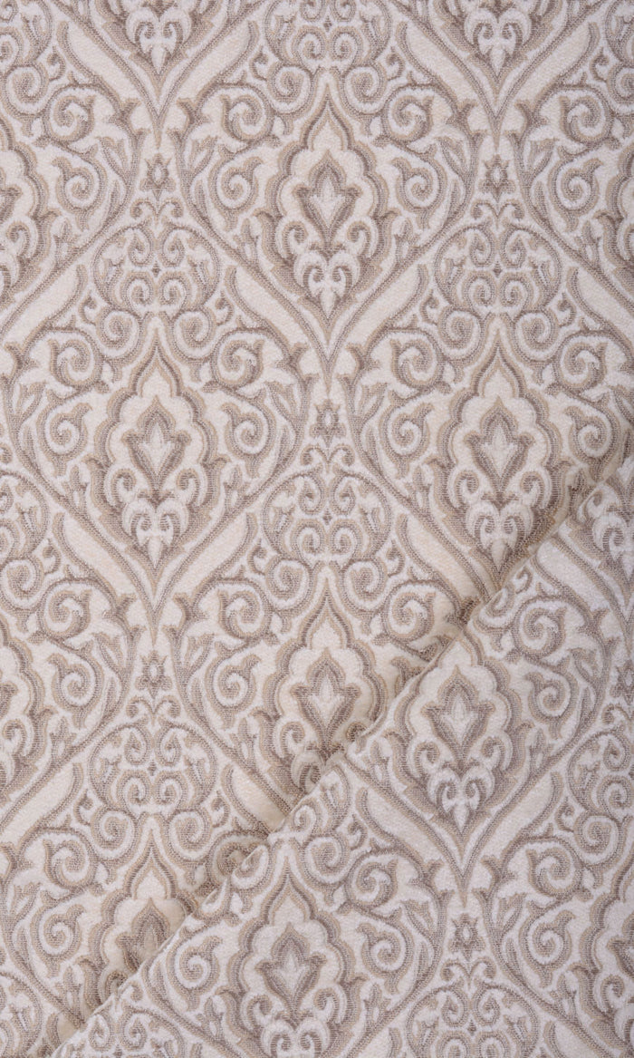 Velvet Any Size Style Curtains (Ivory/ Beige)