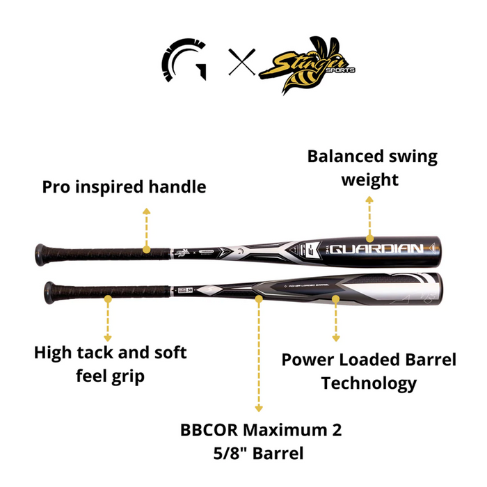 Stinger Guardian BBCOR Certified -3 Baseball Bat