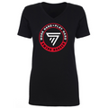 Stingman Work Hard Play Hard Women's V-Neck Tee Shirt